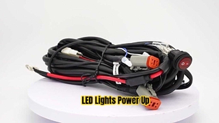 LED Headlight Wiring Harness 12V 40A Relay